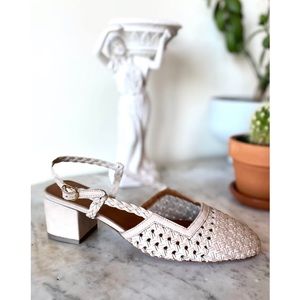 Emerson Fry Frankie walking slingback in putty sz 39